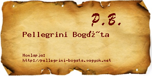 Pellegrini Bogáta névjegykártya